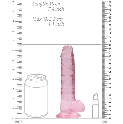 RealRock 7'' Realistic Dildo With Balls