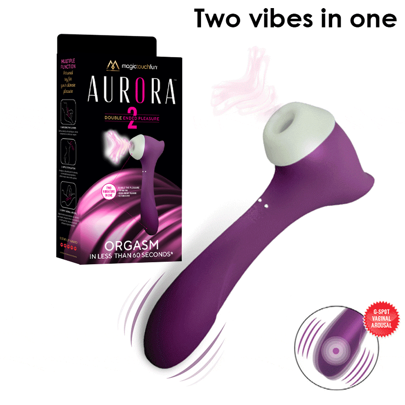 Magic Touch Aurora Clitoral Suction and G Spot Vibrator