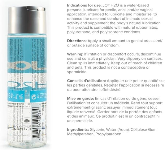 JO H2O Original Water Based Lubricant 240ml