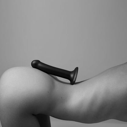 Strap On Me Dual Density Dildo Black Medium