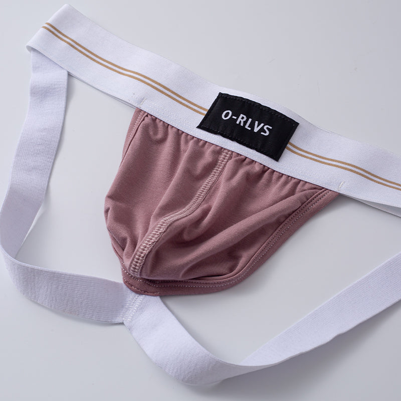 Club Jox O-RLVS Pink with White Band Jock Strap