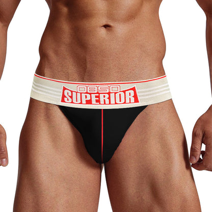 Club Jox Superior Black with Red Stripe Jock Strap
