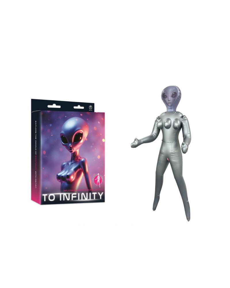 To Infinity - Silver Inflatable Alien Love Doll