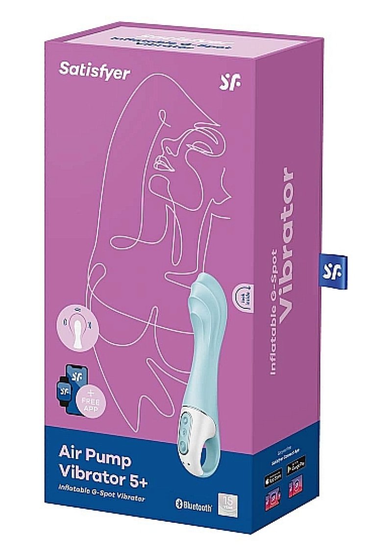 Satisfyer Air Pump Vibrator 5 App Control - Blue