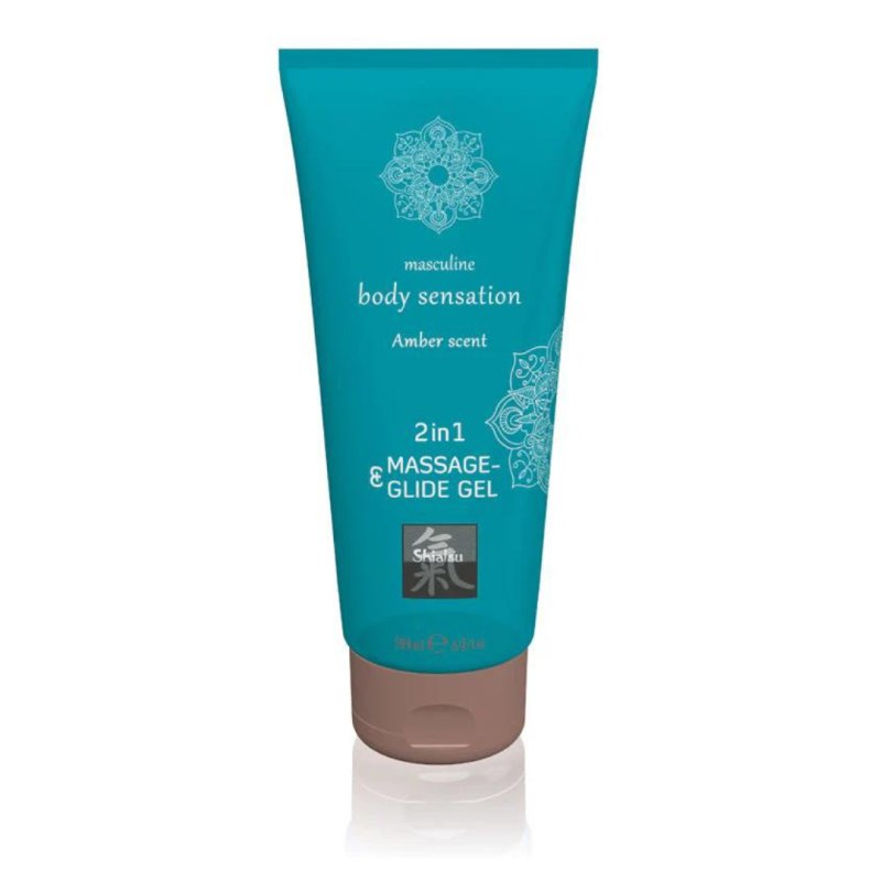 SHIATSU 2in1 Massage & Glide Gel - Amber Scented - 200 ml