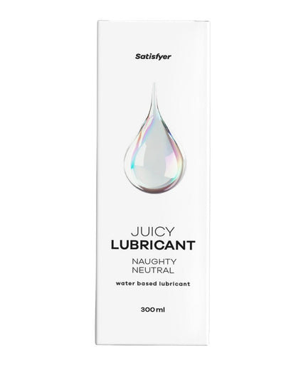 Satisfyer Juicy Lubricant 300 ml Naughty Neutral - Unscented Water Based Lubricant - 300 ml Bottle