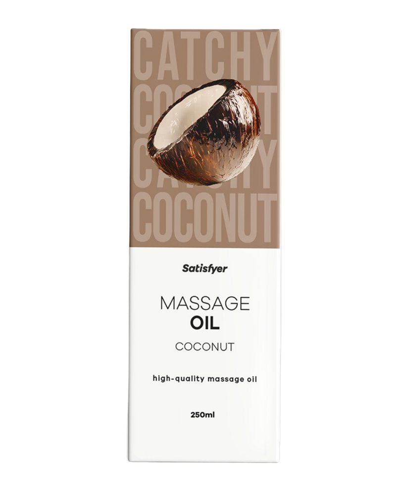 Satisfyer Massage Oil 250 ml Coconut - Coconut Scented Massage Oil - 250 ml Bottle
