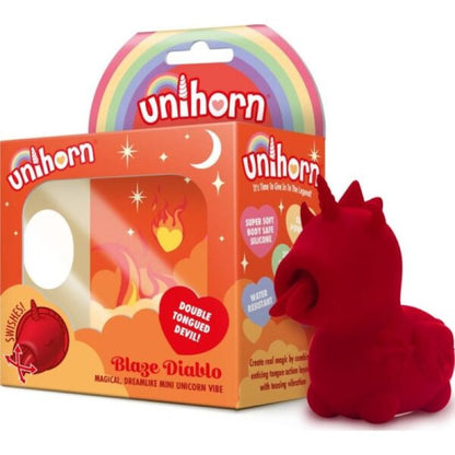 Unihorn - Blaze Diablo - Red USB Rechargeable Forked Tongue Flicking Stimulator