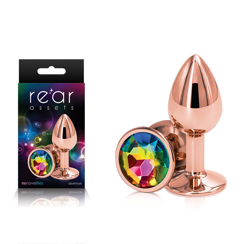 Rear Assets Rose Gold Small Rainbow Gem