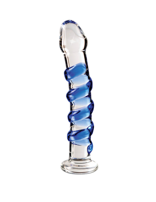 Icicles No. 05 Clear Blue 17.8 cm (7'') Glass Dong