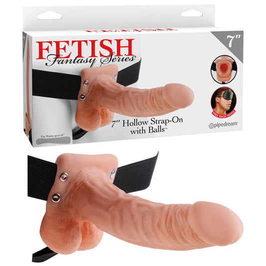 Fetish Fantasy Series 7'' Hollow Strap-On With Balls