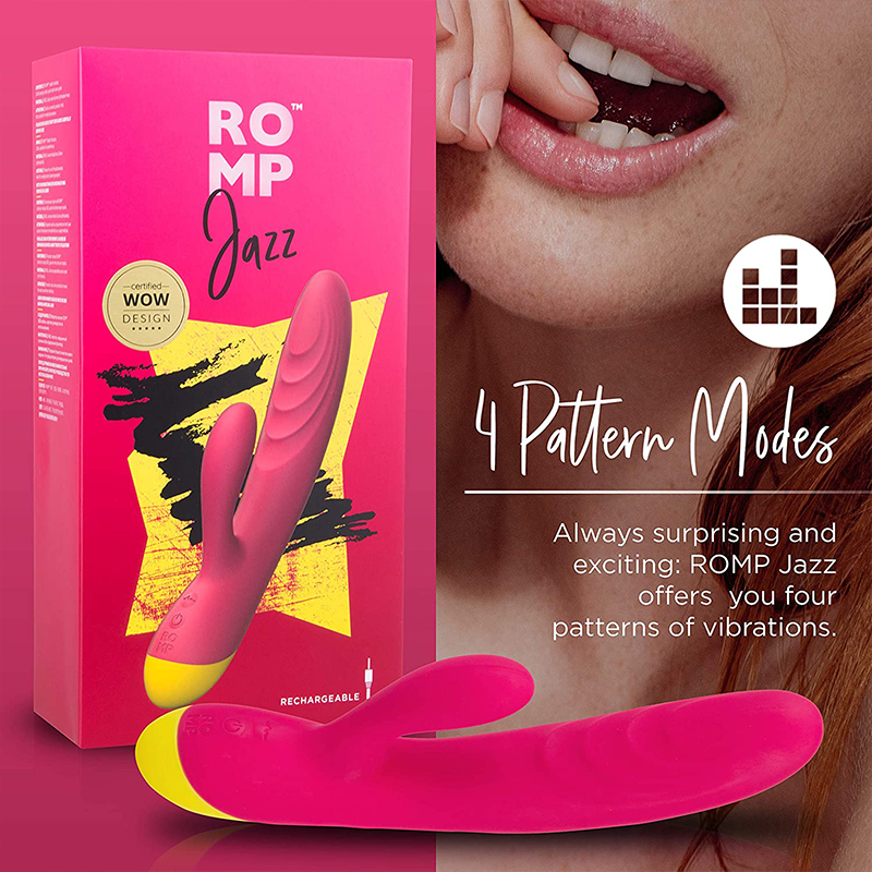 ROMP Jazz - Vibrating Rabbit Toy with Dual Motor Stimulation