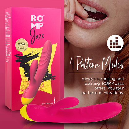 ROMP Jazz - Vibrating Rabbit Toy with Dual Motor Stimulation