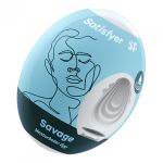 Satisfyer Masturbator Egg - Savage - White Stroker Sleeve