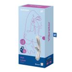 Satisfyer Hot Lover Silver/Champagne Incl. Bluetooth And App Rabbit Vibrator