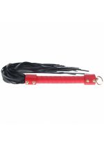 OUCH! Milan Collection - Flogger - Black/Red Flogger Whip