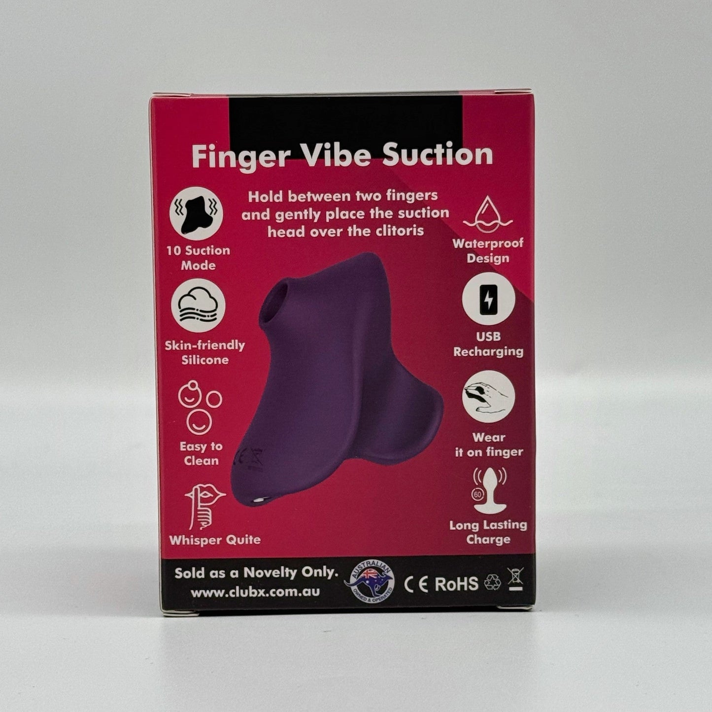 Club X Finger Vibe Suction