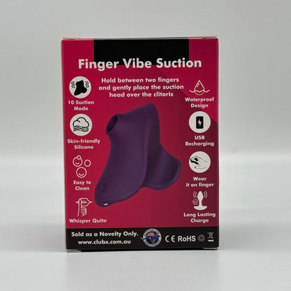 Club X Finger Vibe Suction
