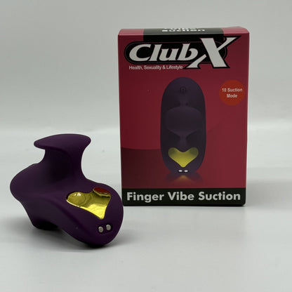 Club X Finger Vibe Suction