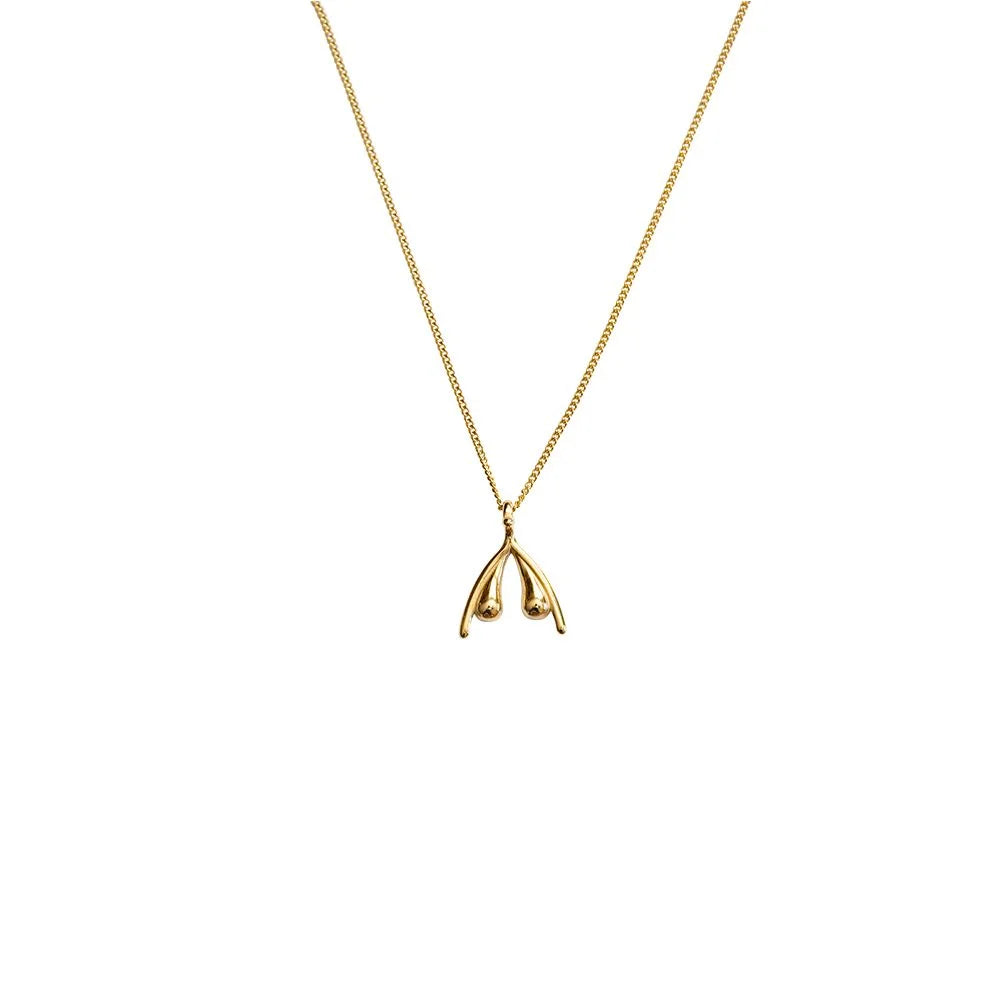 Womanizer Gold Clitoris Necklace